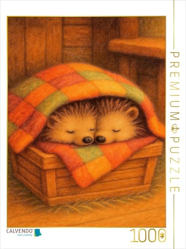 CALVENDO Puzzle Zwei Igel kuscheln unter Einer Decke | 1000 Teile Lege-Größe 48 x 64 cm Foto-Puzzle für glückliche Stunden CALVENDO Puzzle Zwei Igel kuscheln unter Einer Decke | 1000 Teile Lege-Größe 48 x 64 cm Foto-Puzzle für glückliche Stunden von CALVENDO