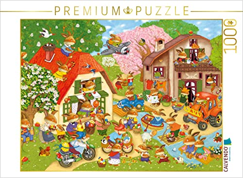 CALVENDO Puzzle Im Osterhasendorf 1000 Teile Lege-Größe 64 x 48 cm Foto-Puzzle Bild von Marion Krätschmer von CALVENDO