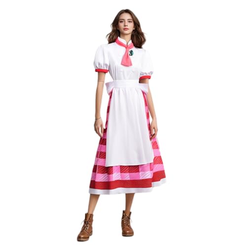 CAMDOM Prinzessin Lolita Kleid Rollenspiel Kostüm Plaid Cute Fancy Dress Set von CAMDOM