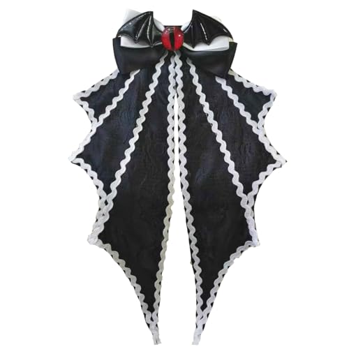 Gothic Teufelsaugen Fledermausflügel Jabot Halsband, Vampir-Halsband für Damen, Halloween, böse Cosplay von CAMDOM