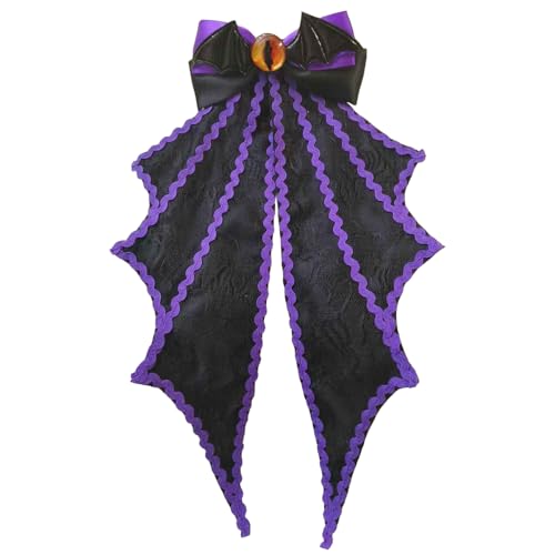 Gothic Teufelsaugen Fledermausflügel Jabot Halsband, Vampir-Halsband für Damen, Halloween, böse Cosplay von CAMDOM