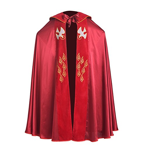 Klerus Robe Kirche Umhang Bischof Liturgische Robe Neuheit Mäntel Verkleidung Umhänge Flügel Gewand Priester Kostüm von CAMDOM