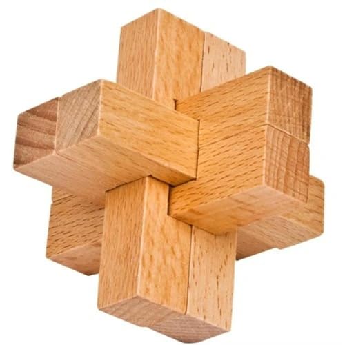 Holzpuzzle Spielzeug Montage Tiermodell für Kinder Erwachsene Teenager Geschenk Kong Ming Luban Schloss Handgefertigt Holzspielzeug Intellektuelles Spiel von CANGQIONG