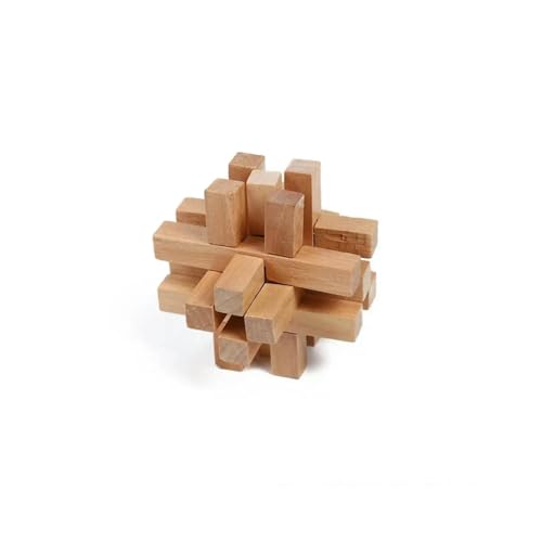 Kong Ming Schloss aus Holz LuBan Lock IQ Denksportaufgabe Lernspielzeug für Kinder Kinder Montessori 3D Puzzles Spiel Spielzeug freischalten von CANGQIONG