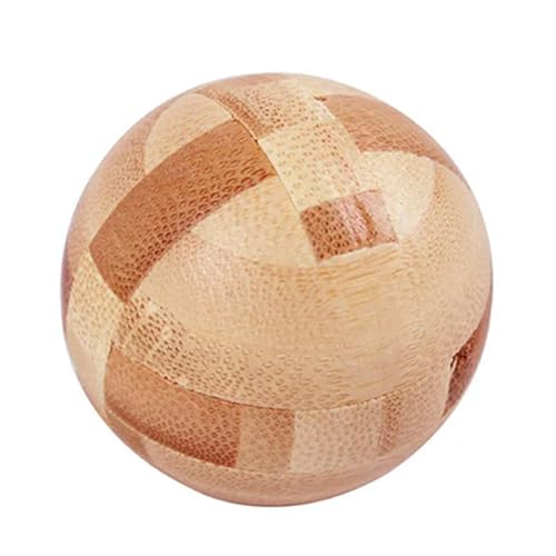 Würfel Magic Ball Gehirn Teaser Intellektuelles Montagespielzeug für Kinder Geschenk Holz 3D Puzzle Spiele Kong Ming Luban Lock Aktivit?tsspielzeug von CANGQIONG