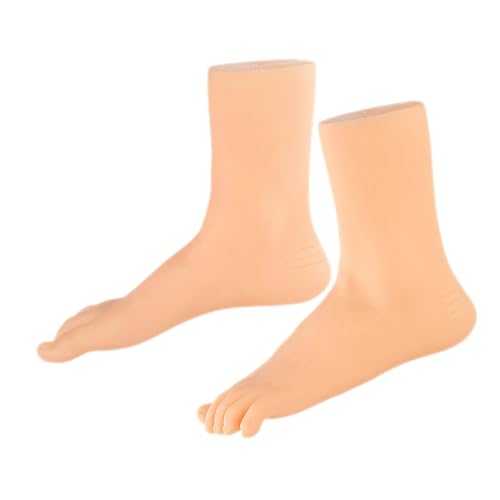 CANIGHT 1 Paar Gefälschte Fußattrappe Für Socken-display-mannequin-fuß - Ähnlich Wie Pvc-harz Hohl Weicher Fuß Für Kunstmalerei von CANIGHT