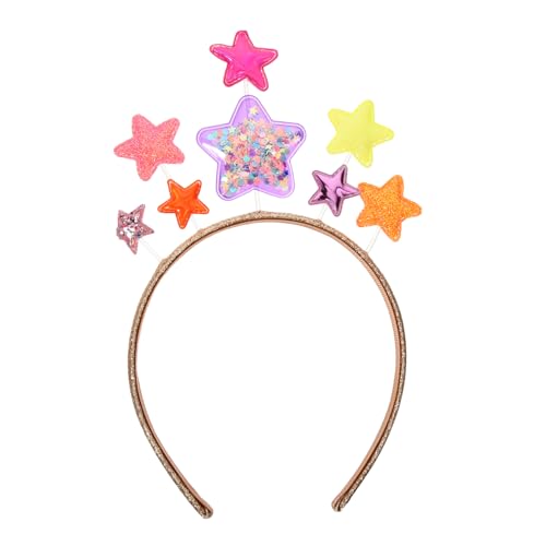 CANIGHT 1Pc Glitzernde Sternen Haarschmuck Kopfbedeckung Für Kreatives Stirnband Für Partys Und Feiern Cartoon Inspirierte Haarreifen Für ädchen von CANIGHT