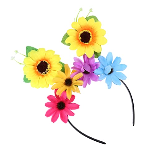 CANIGHT Frühlings Haaraccessoires Für Kinder Bezauberndes Sonnenblumen Haarband Mit Mehrfarbigen Haarspangen Für ädchen Ideal Für Partys Hochzeiten Und Festliche Anlässe Set von CANIGHT