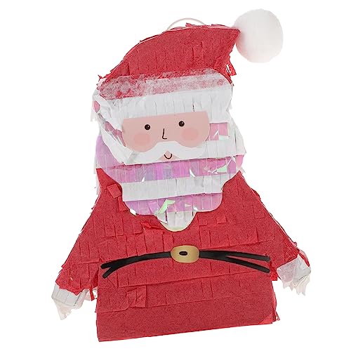 CANIGHT Weihnachtspinata Mini-Weihnachten für Kinder lustig im Freien weihnachtsspielzeug kinder weihnachts party Piñata für Kinder Piñata zerschmetterndes Spielzeug Papier rot von CANIGHT