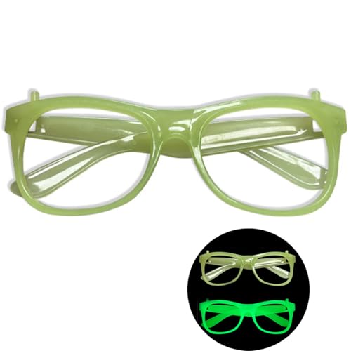 Fluoreszierender Brillenrahmen für Nachtclub, leuchtende Brille, Unisex-Rahmen für Halloween, Tanzshow, Requisiten, Party-Brillen von CANNXI