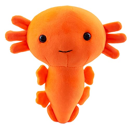 CAOMEI Axolotl Plüschtier, 20cm?7,8Zoll ?/ 30cm?11,8Zoll ?Axolotl Kuscheltier Kawaii Axolotl Plüschpuppe für Kindergeschenke (20cm-Orange) von CAOMEI