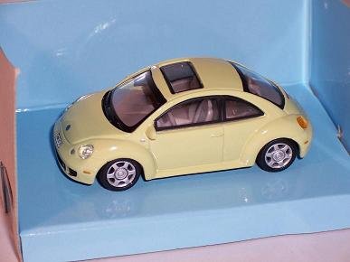 CARARAMA Volkwagen New Beetle KÄfer Gelb 1/72 Modellauto Modell Auto von CARARAMA