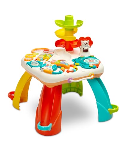 CARETERO - Babyspielzeug Spieltisch - Kinder Lernspielzeug - Activity Center Spielzeug - Spieltisch für Jungen und Mädchen - Magischer Schreibtisch - Interaktiver Kinderschreibtisch - 54 x 47 x 51 cm von CARETERO best for babies