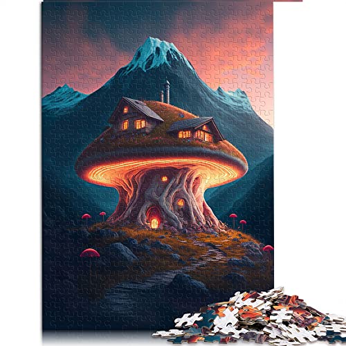 1000 Teile Puzzle Fantasy Pilz Puzzles Holzpuzzles Lernen Lernspielzeug Familienspiele (Größe 50x75cm) von CARGIS