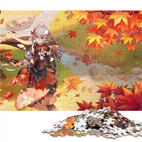 1000 Teile Puzzle Genshin Impact Kaedehara Kazuha Puzzle Geschenk Holzpuzzle Tolles Geschenk für Erwachsene (Größe 50x75cm) von CARGIS