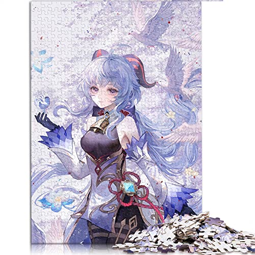 1000 Teile Puzzle Genshin Impact Puzzle für Erwachsene Holzpuzzle Lustiges Geschenk (Größe 50x75cm) von CARGIS