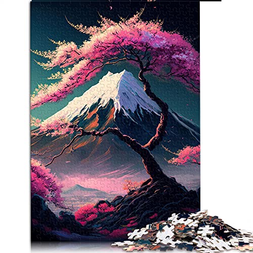 1000 Teile Puzzle Japanische Kirschblüten Puzzle für Erwachsene Kartonpuzzles Lernspiel für Erwachsene Kinder (Größe 26x38cm) von CARGIS