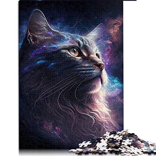 1000 Teile Puzzle Katze Puzzle für Kinder Holzpuzzle Wohnkultur (Größe 50x75cm) von CARGIS