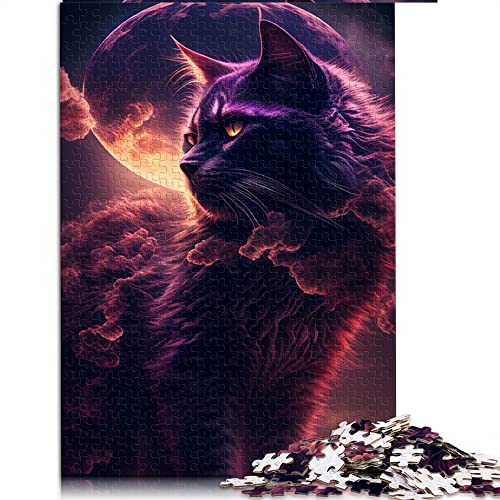 1000 Teile Puzzle Katze Puzzles Holzpuzzle Heimdekoration Puzzle (Größe 50x75cm) von CARGIS