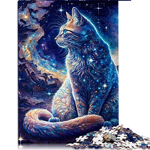 1000 Teile Puzzle Katzen Puzzles für Erwachsene Holzpuzzle Lernspiel Herausforderung Spielzeug (Größe 50x75cm) von CARGIS