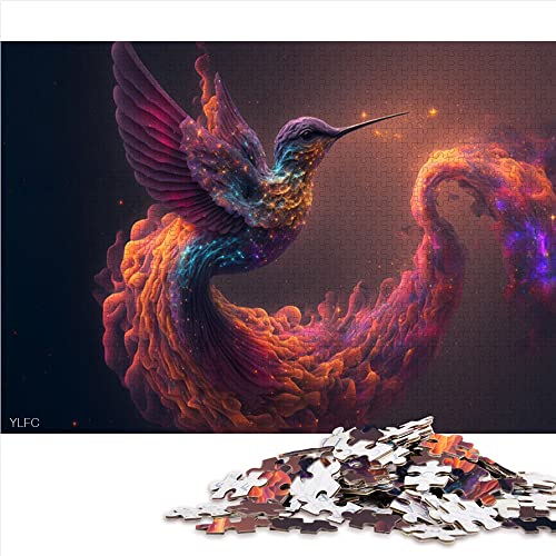 500 Teile Puzzle Kolibri Puzzle für Erwachsene Holzpuzzle Puzzles für Erwachsene Geschenke (Größe 38x52cm) von CARGIS