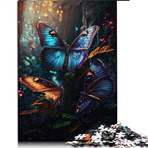 1000 Teile Puzzle Lernspiele Schmetterling Puzzles für Erwachsene Puzzle Kartonpuzzle Lernspiel Herausforderung Spielzeug (Größe 26x38cm) von CARGIS