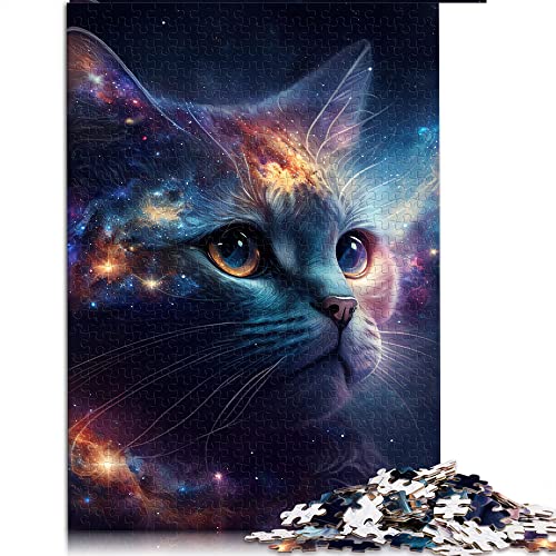 1000 Teile Puzzle Spiel Katze Puzzle für Kinder Papppuzzles Denksportaufgaben für Erwachsene (Größe 26x38cm) von CARGIS