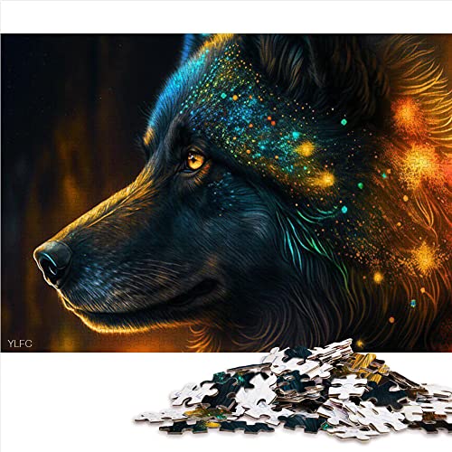 1000 Teile Puzzle Wolf Puzzle Erwachsene Kartonpuzzles Home Art Decor (Größe 26x38cm) von CARGIS