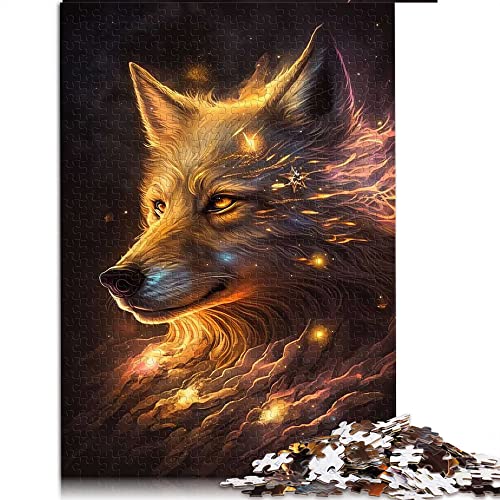 1000 Teile Puzzle Wolf Puzzle für Erwachsene Holzpuzzles Erwachsene Puzzles Geschenke (Größe 50x75cm) von CARGIS