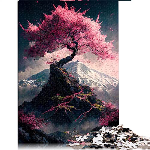 1000 Teile Puzzle für Erwachsene japanische Kirschblüten Puzzle für Kinder Holzpuzzle Lernspiele für Erwachsene und Kinder (Größe 50 x 75 cm) von CARGIS