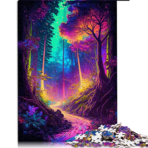 1000 Teile Puzzles für Erwachsene Fantasy World Forest Puzzles für Erwachsene Holzpuzzle Lernspiel für Erwachsene Kinder (Größe 50x75cm) von CARGIS