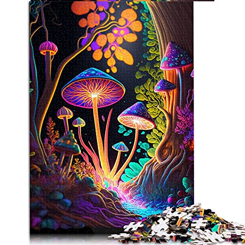 1000 Teile Puzzles für Erwachsene Puzzle Trippy Forest Puzzles für Erwachsene Papppuzzles Heimtextilien (Größe 26x38cm) von CARGIS