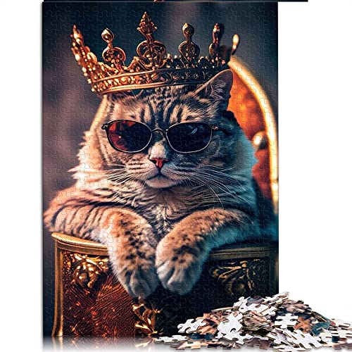 1000-teiliges Puzzle-Spiel Katzenpuzzles für Kartonpuzzles Dekomprimierendes intellektuelles Lernspielzeug (Größe 26 x 38 cm) von CARGIS