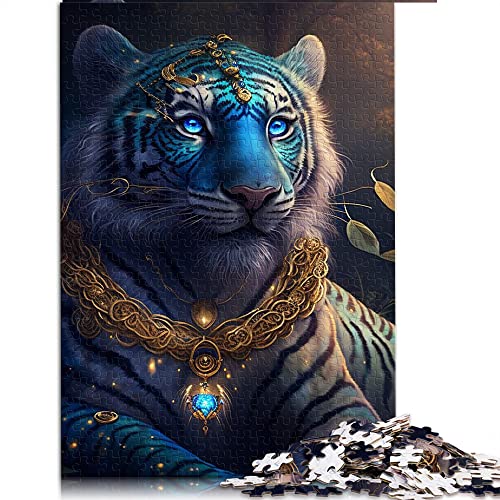 1000-teiliges Puzzlespiel Tiger Puzzles für Erwachsene Holzpuzzles Puzzle zum Anfassen (Größe 50 x 75 cm) von CARGIS