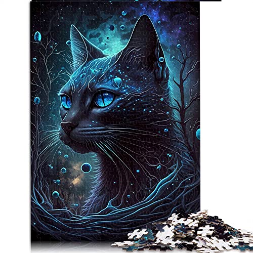 CARGIS 500 Teile Puzzle Siamesische Katze, Holzpuzzle, Realistisch, Fortgeschritten, 8-99 Jahre, 1 Set, 500 Teile, 1 Puzzle, 1000 cm², 38x52cm von CARGIS