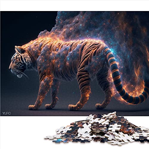 Puzzle 1000 Teile für Erwachsene Tier Tiger Puzzles für Erwachsene Holzpuzzles Puzzle - Herausforderndes Spiel (Größe 50 x 75 cm) von CARGIS