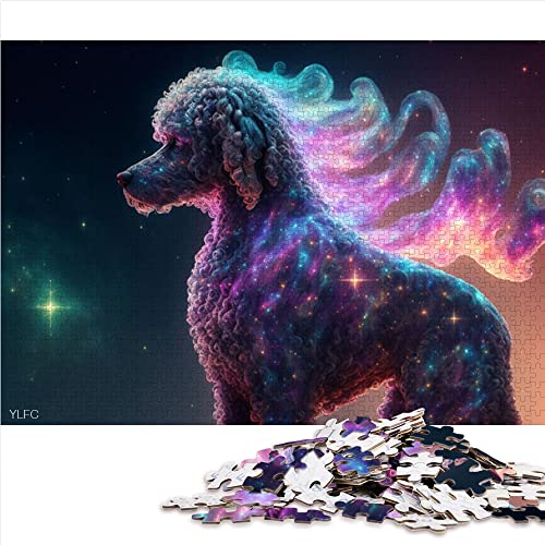 Puzzle für Erwachsene 1000 Teile Tier Pudel Puzzle Erwachsene Kartonpuzzles Spaß zu Hause Aktivitäten, Geburtstagsgeschenk, Reisegeschenke, (Größe 26x38cm) von CARGIS