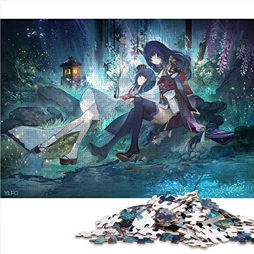 Puzzles 1000 Teile Genshin Impact Puzzle für Erwachsene Holzpuzzle für Sommerliebhaber (Größe 50 x 75 cm) von CARGIS