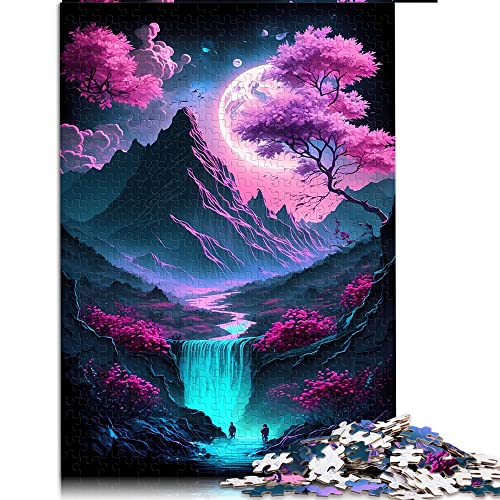 Puzzles 1000 Teile für Erwachsene Kirschblüte Japan Kunstpuzzle für Erwachsene Holzpuzzle LernpuzzleFamilienspiel (Größe 50 x 75 cm) von CARGIS