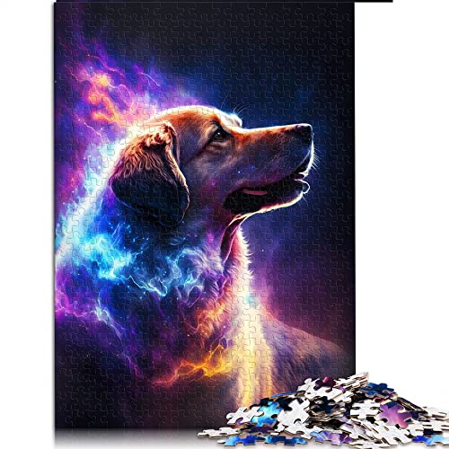 Puzzles für Erwachsene 1000 Sterne Hundepuzzle für Erwachsene Holzpuzzle Lernspiel für Erwachsene Kinder (Größe 50x75cm) von CARGIS