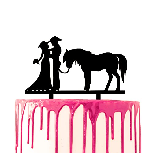 CARISPIBET Hochzeitstortenaufsatz, Western-Thema, Hochzeit, Bauernhof, Bauernhaus, Cowboy, Bräutigam, Cowgirl, Braut, Acryl, Kuchendekoration CARISPIBET Hochzeitstortenaufsatz, Western-Thema, Hochzeit, Bauernhof, Bauernhaus, Cowboy, Bräutigam, Cowgirl, Braut, Acryl, Kuchendekoration von CARISPIBET