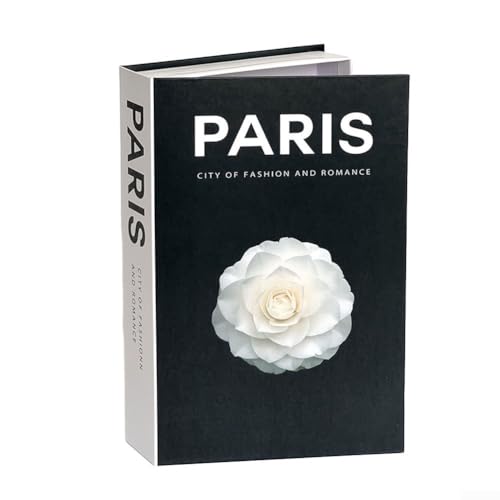 CARMOTTER Kunstbuch-Dekoration, graues Kartonpapiermaterial, verleiht jedem Raum Eleganz (Paris) von CARMOTTER