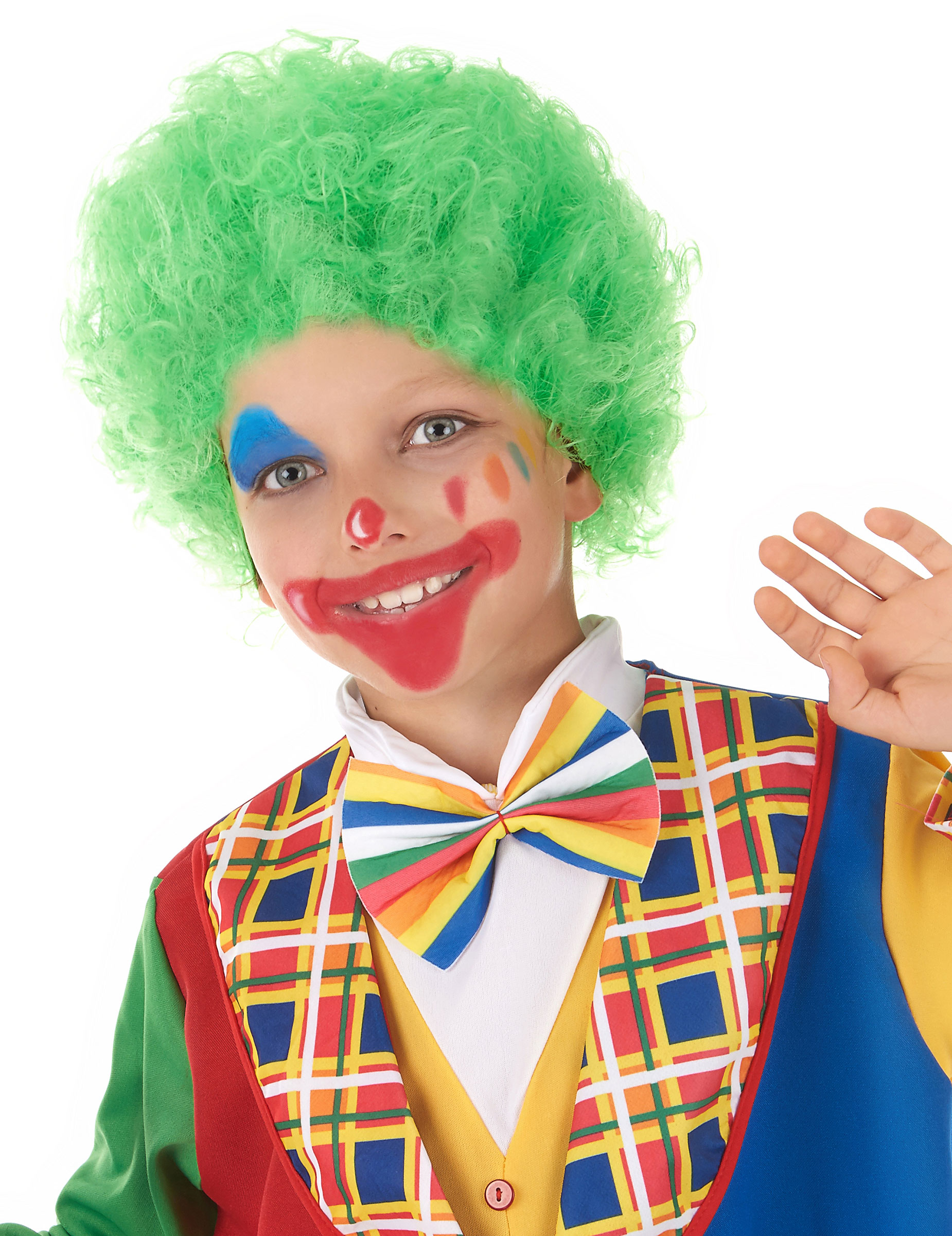 Clown Kinderperücke grün von CARNIVAL TOYS