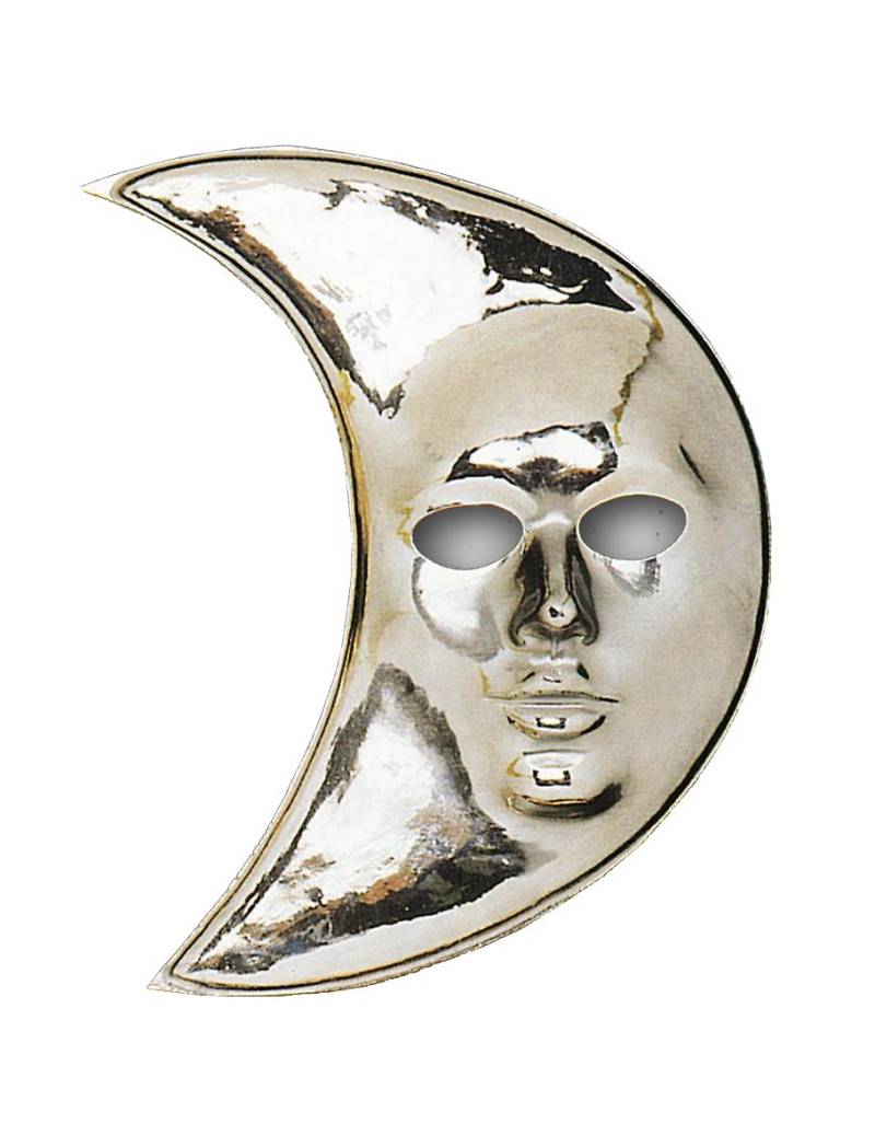 Mond-Maske silber von CARNIVAL TOYS