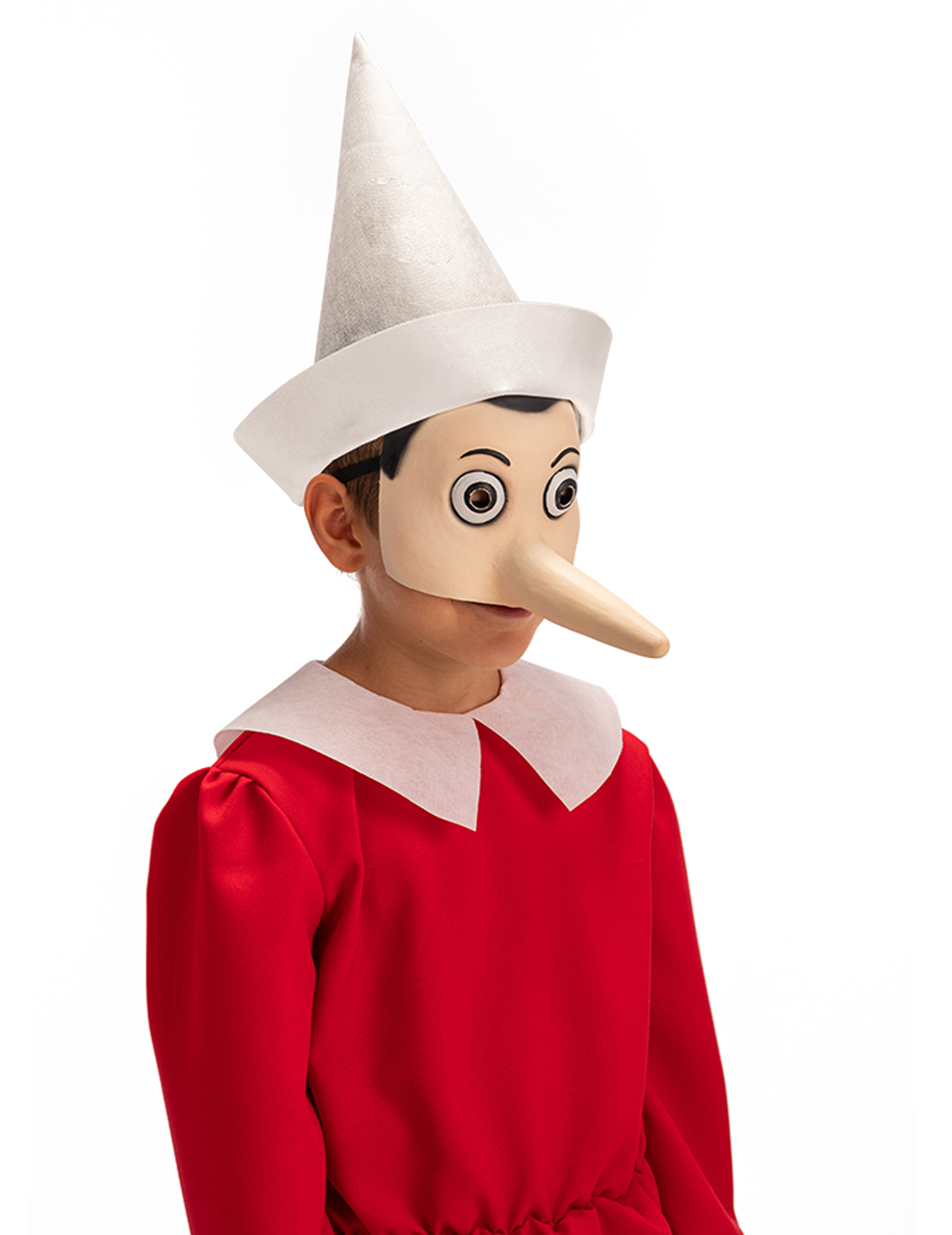 Pinocchio-Augenmaske für Erwachsene Faschingsmaske beige von CARNIVAL TOYS