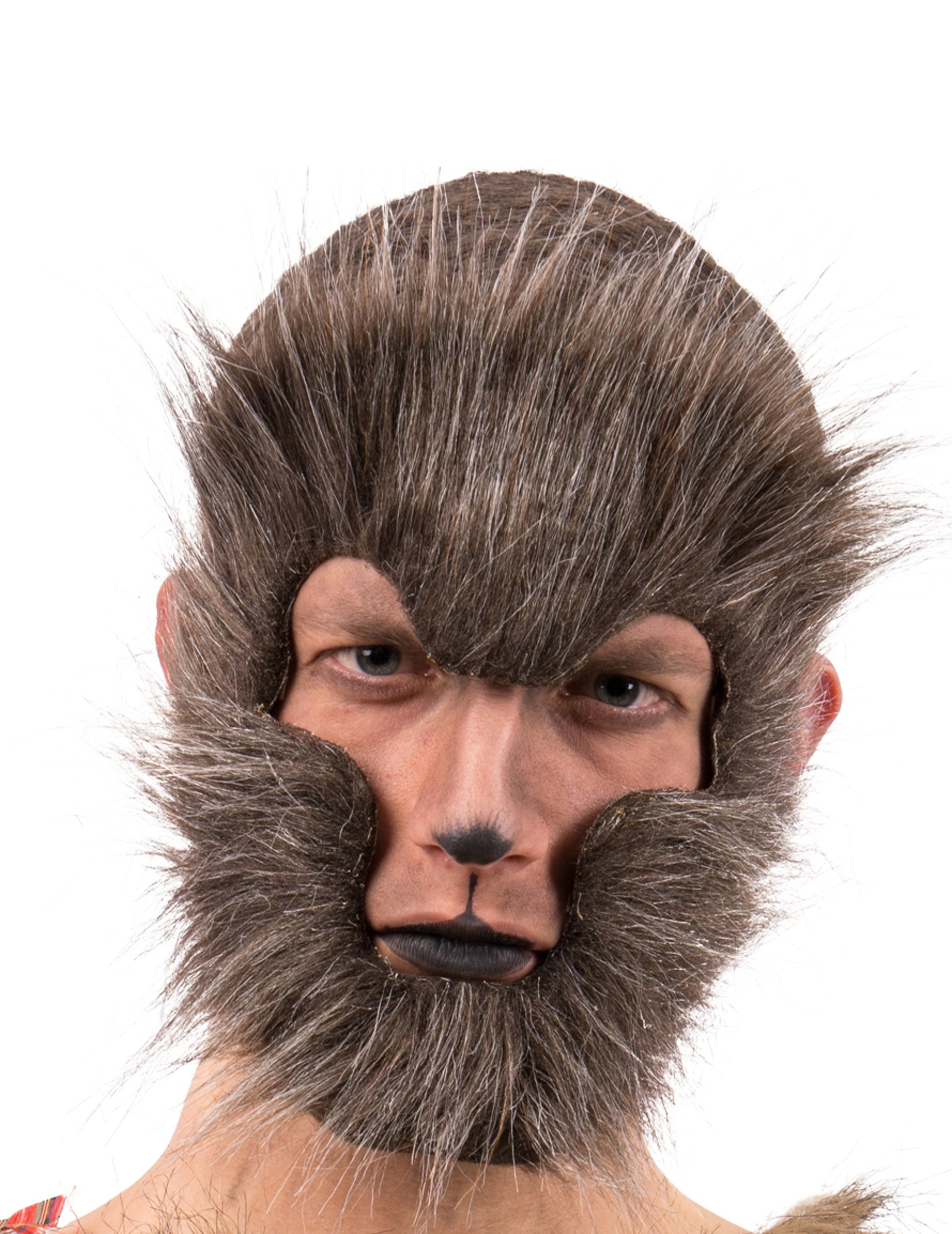 Werwolf-Maske für Erwachsene braun von CARNIVAL TOYS