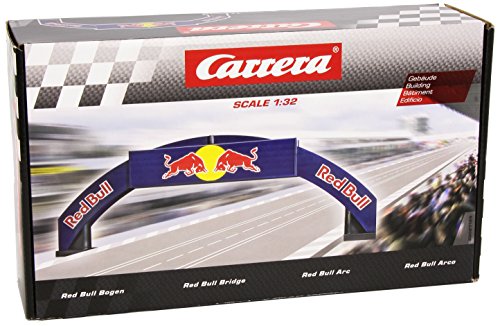 Carrera - 20021125 RedBull Bogen I Authenitsches Zubehör Teil für Deine Slot Car Rennbahn I Geeignet für alle Rennbahnen I Leichter zusammenbau I inkl. Stickerbogen von Carrera