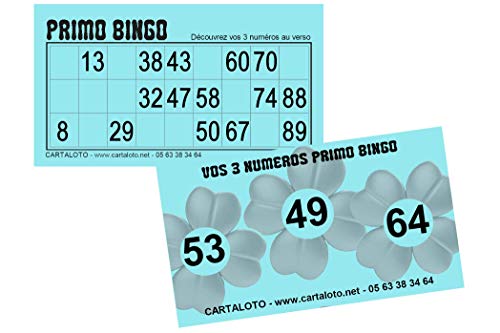 CARTALOTO JNPBX1-02 125 Lotospiele, Primo Bingo, blau, Mehrfarbig von CARTALOTO