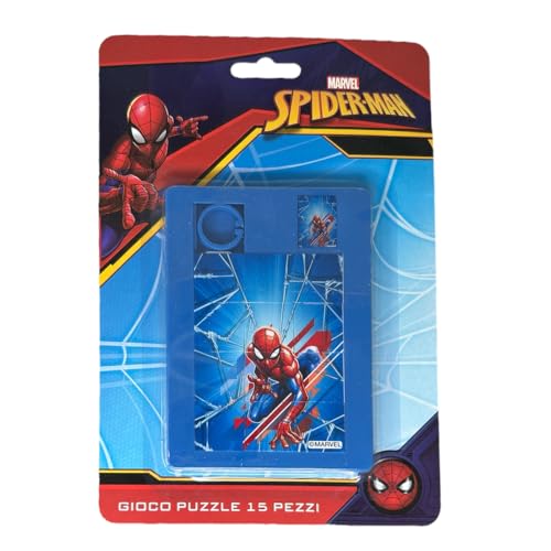 Mini-Puzzle aus Kunststoff, 12,5 x 9 cm, 12,5 x 9 cm (Spiderman) von CARTOON