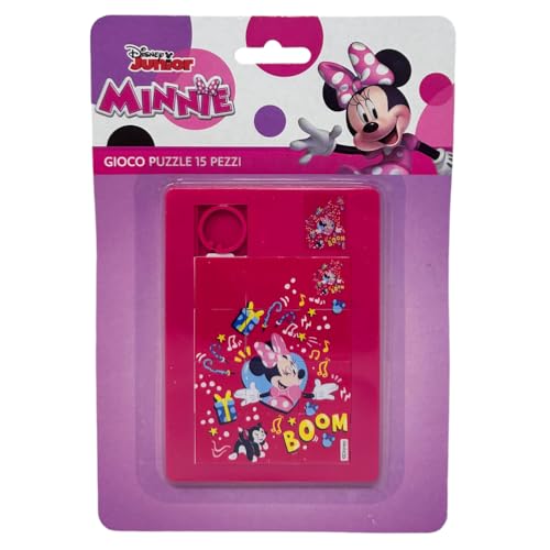 Mini-Puzzle aus Kunststoff, 12,5 x 9 cm, Minnie, 12,5 x 9 cm von CARTOON